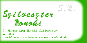 szilveszter monoki business card